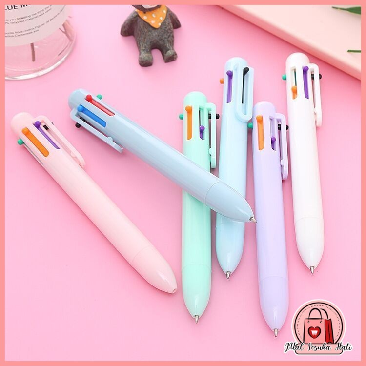 

Pulpen Warna Mekanik Pastel Color / 6 In 1 Warna Pulpen Multicolor / Pulpen Warna Warni / Pulpen Sekolah Multicolor Y3438