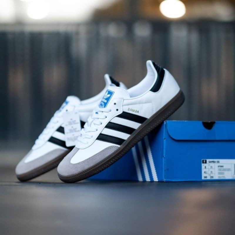 [COD] BIG PROMO SEPATU PRIA WANITA ADIDAS01 SAMBA ORIGINAL BNIB TREND WARNA PUTIH HITAM SIZE 36-43