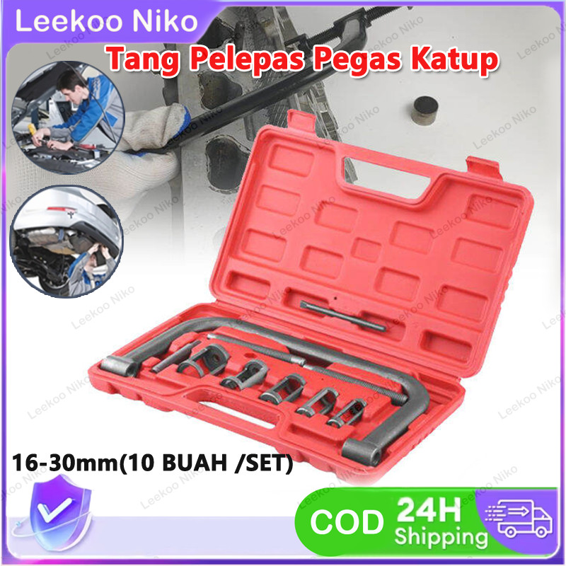 Set 10pcs Tracker Bearing Puller Set /Spring Compressor Set Treker Klep Mobil / Pembuka Bearing Pemb