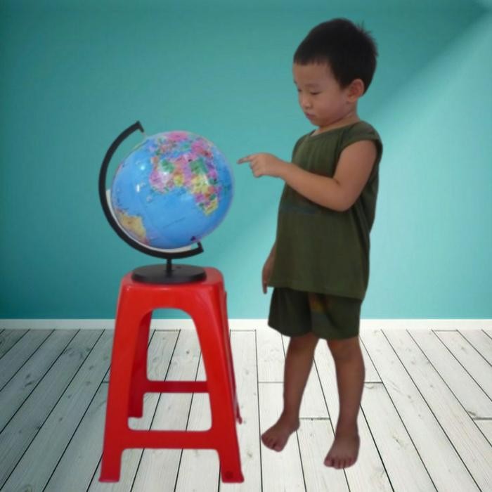 Mainan World Globe Tiup/ Balon Udara Peta Bola Dunia Bumi Earth