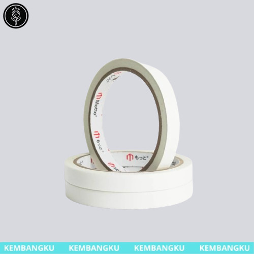 

DOUBLE TAPE KERETAS 12mm x 10yard