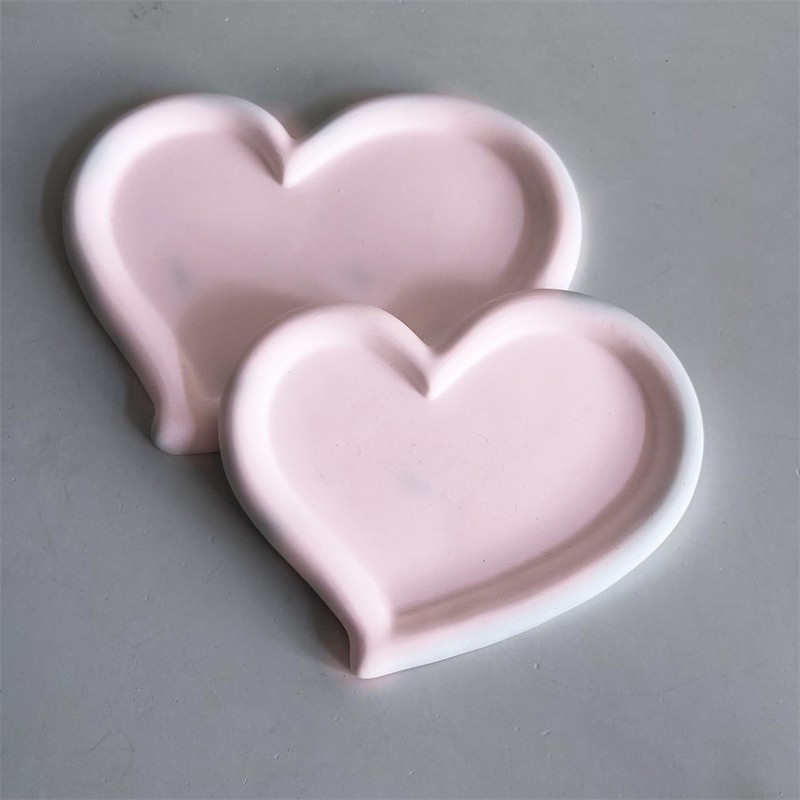 

Irregular Love Heart Shaped Cement Storage Tray Silicone Molds DIY Plaster Gypsum Tray Jewelry Display Dish Epoxy Resin Mould