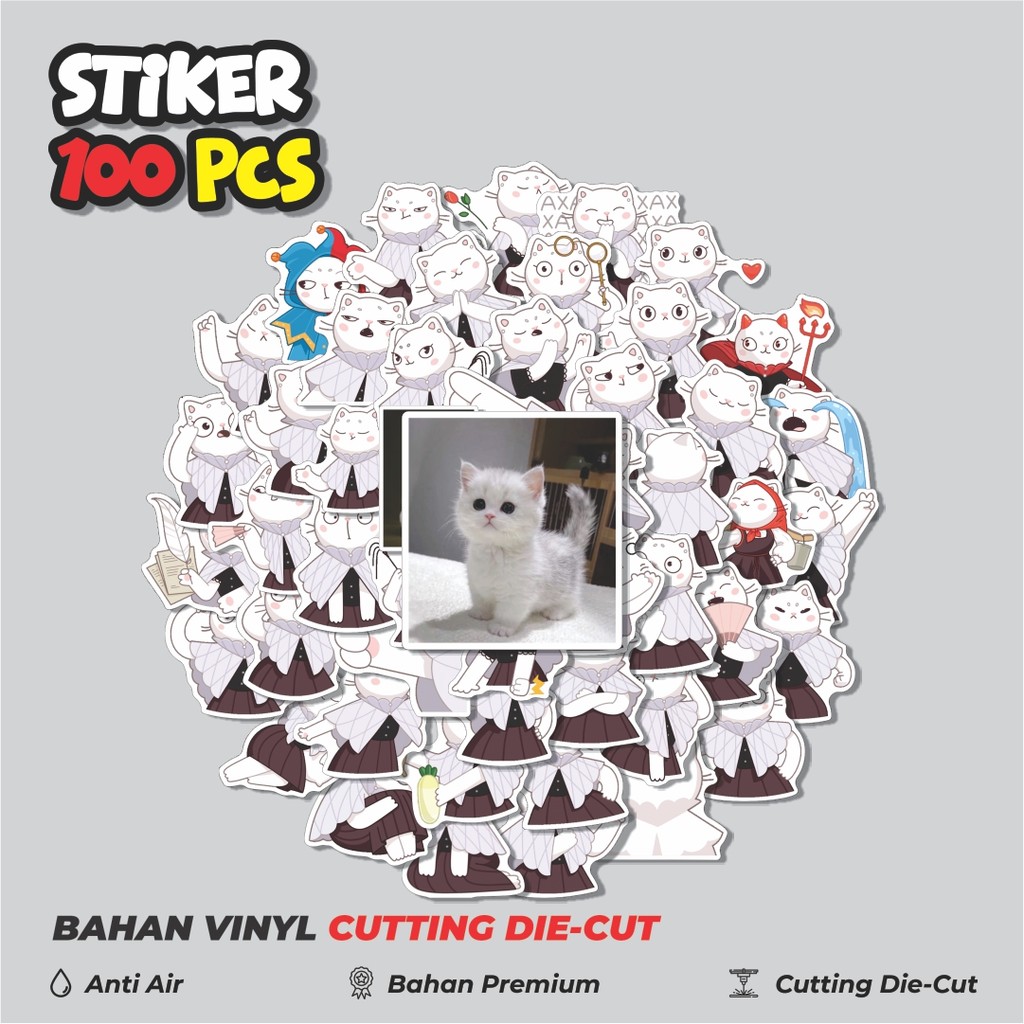 

Terbaru! 50 pcs Stiker Animal Cute Kucing Branchata Dekorasi Lucu Kreatif untuk Notebook, Skateboard, HP