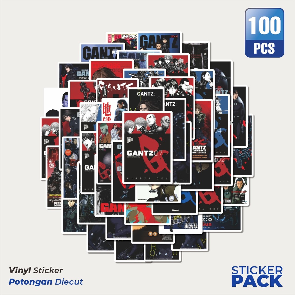 

Stiker Vinyl Stiker Anime Gantz Char Mix 2 Waterproof Aesthetic- Untuk Laptop, Motor, dan Helm - Paper Stationery Pack