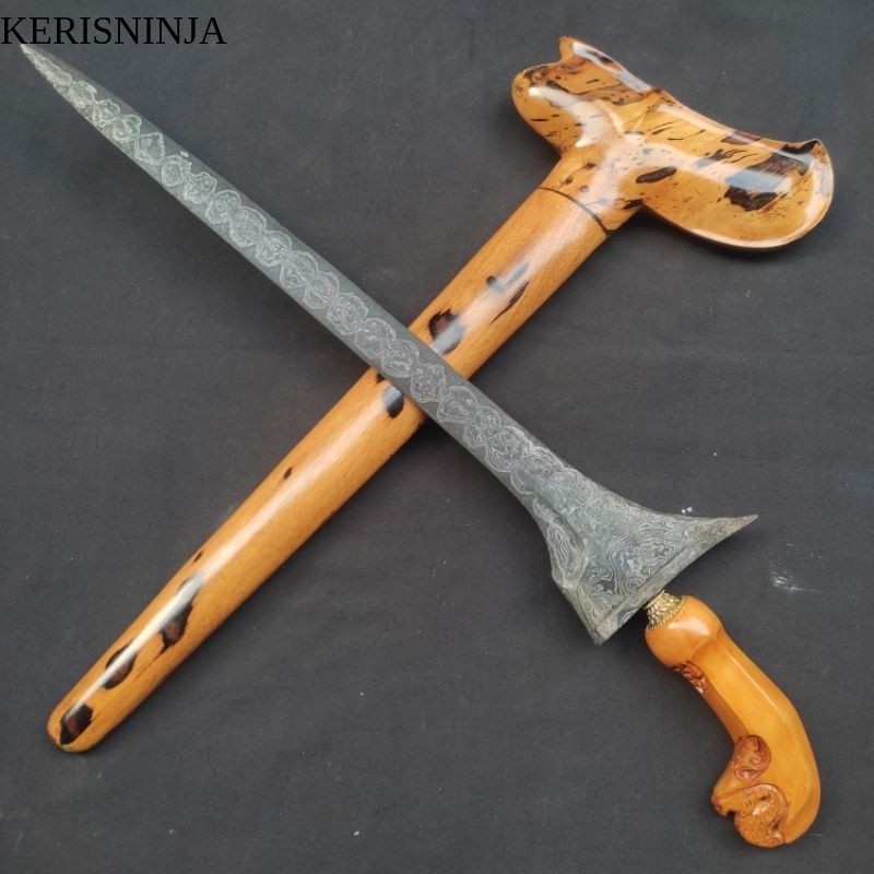 Keris Tilam Upih Sepuh Pamor Bendo Segodo Tangguh Tuban - Pajajaran NJ13