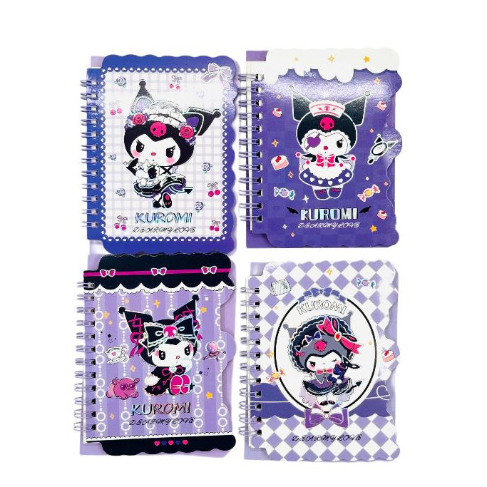 

( StaLand ) / ( DAPAT 1 BUAH ) NOTEBOOK A7 KUROMI XQ-5628 / Buku Agenda Diary Notes Spiral A7 KUROMI XQ-5628 Lucu