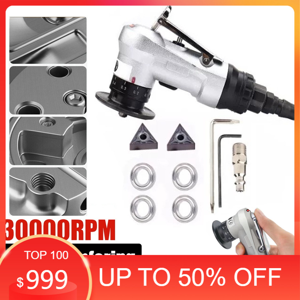 Mini Pneumatic Chamfering 30000 Rpm 45 Degree Kemiringan 45 Derajat Kompresor Arc Hand-Held Beveling