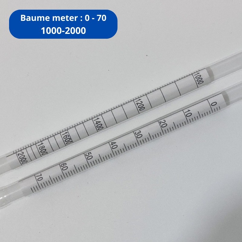 Baume meter 0-70 hydrometer pengukur cairan berat 1000-2000