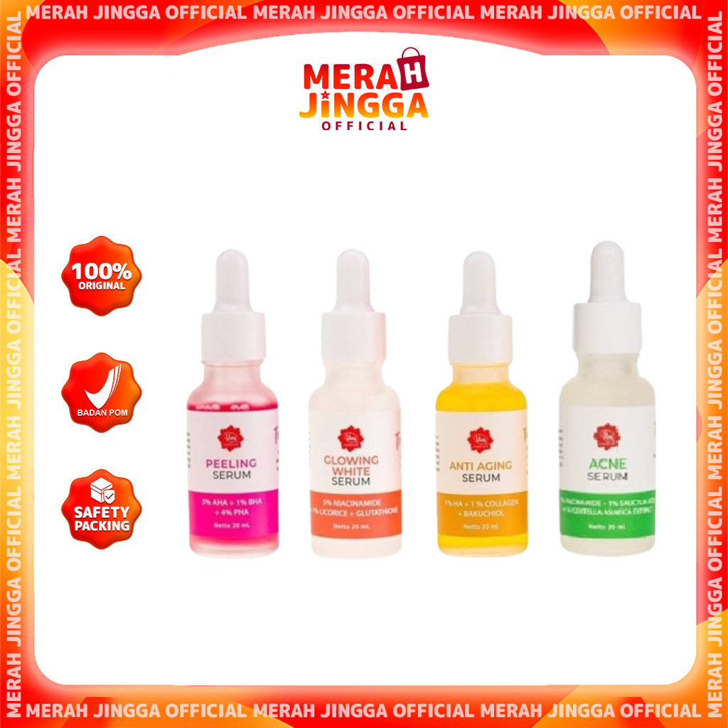 Viva Face Serum - Peeling Serum - Glowing White Serum - Anti Aging Serum - 20ml | Merah Jingga Offic