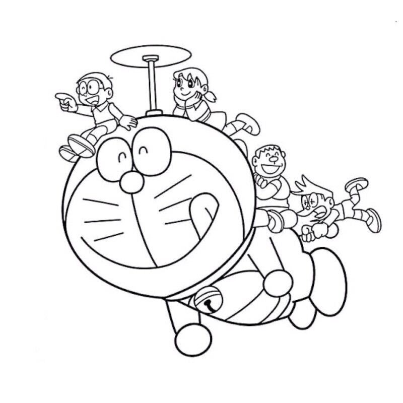 

Isi 20 Lembar Kertas mewarnai Doraemon ukuran Kertas a4 untuk anak paud TK dan SD