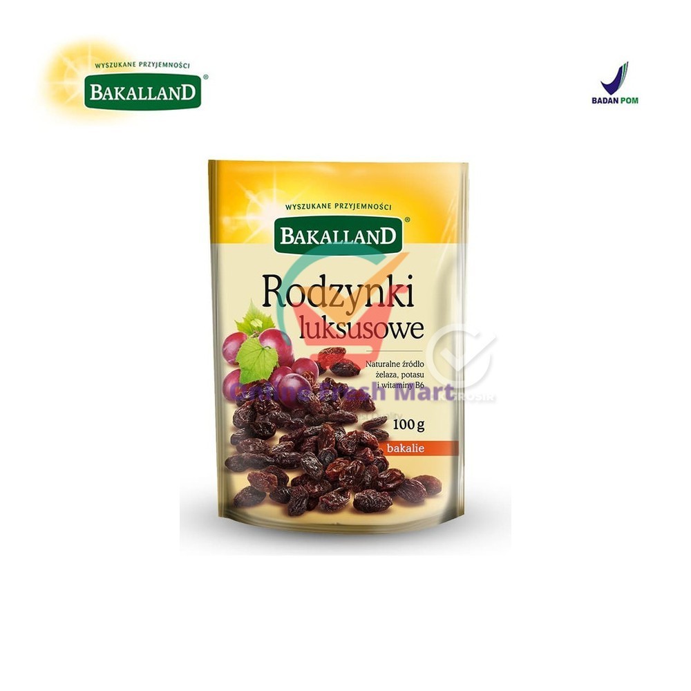 

Bakalland Rodzynki Dried Luxury Raisin / Buah Kismis Jumbo Kering [100 gr] - Online Fresh Mart Denpasar