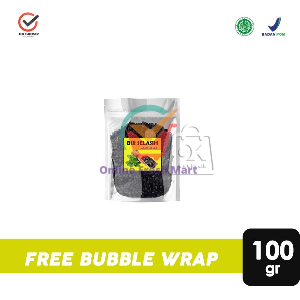 

Biji Selasih / Fresh Basil Seeds (100 gr) - Online Fresh Mart Denpasar