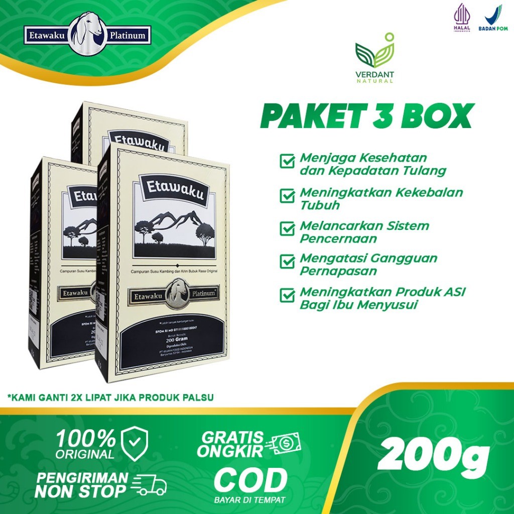 

Grosir 3 Box Susu Etawaku Platinum Untuk Paru-paru Sehat Ampuh