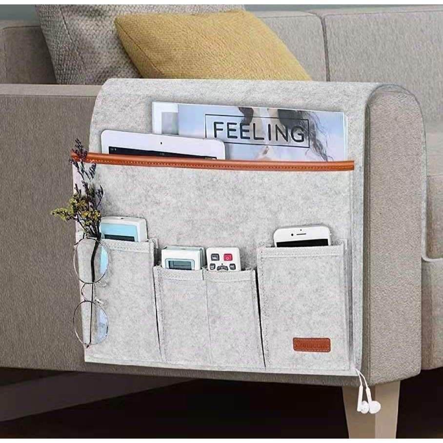 Kantong Remot Tas Gantung Remote Control Sofa Wadah Remot Tempat Penyimpanan Tv Ac Merasa
