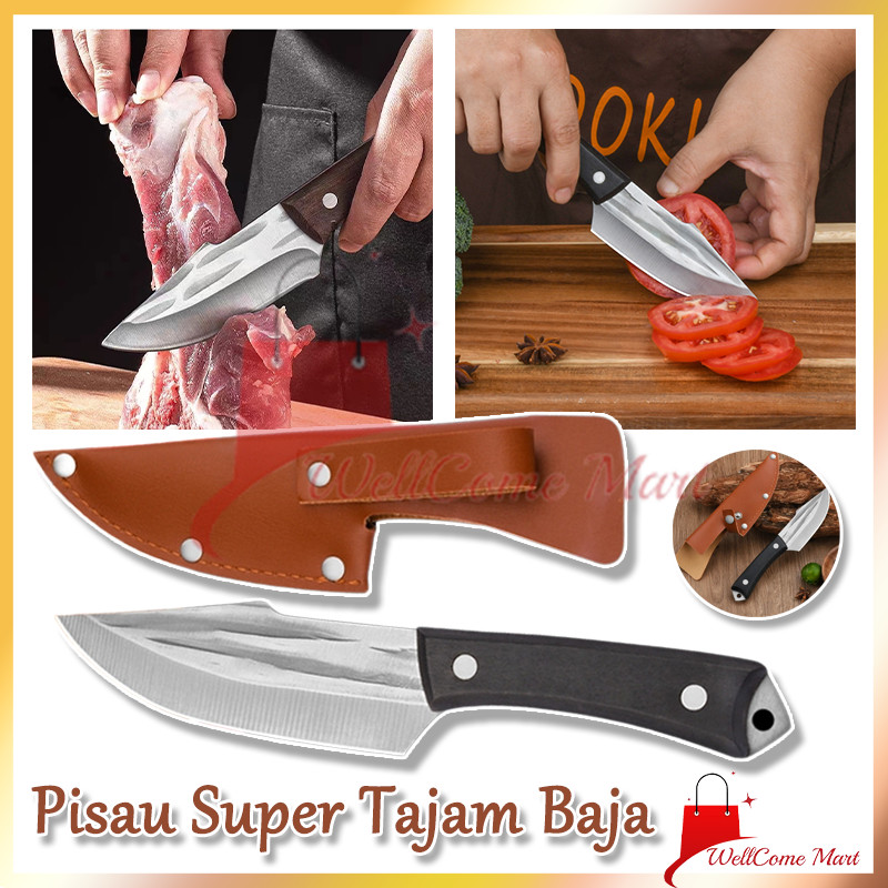 Pisau Super Tajam Baja /Pisau Tulang Survival /Pisau Koki /Pisau Daging/Pisau Survival Daging