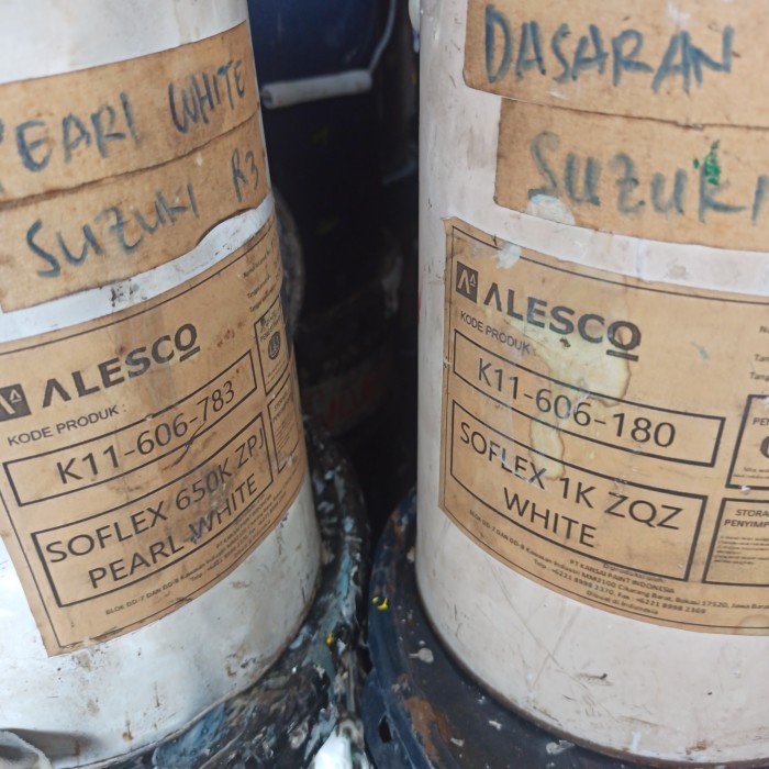 cet / cat mobil suzuki white pearl ZQZ (1/4kg putih , 1/4kg pearl)