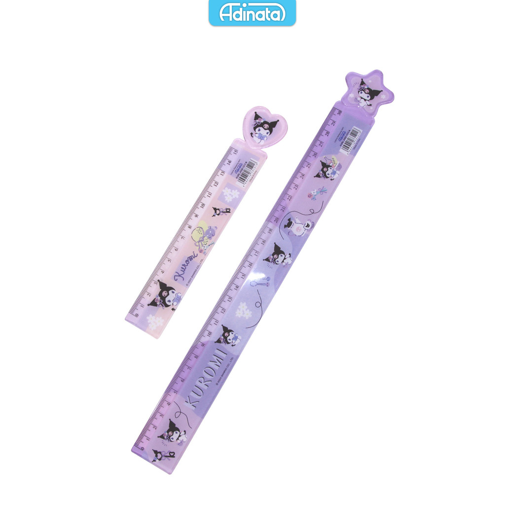 

Kuromi Ruler set 2 pcs 2432-1313 / Penggaris 15 cm 30 cm / Adinata