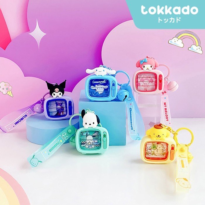TOKKADO Sanrio TV Keychain Gantungan Kunci Karakter Original Televisi Mini Lucu