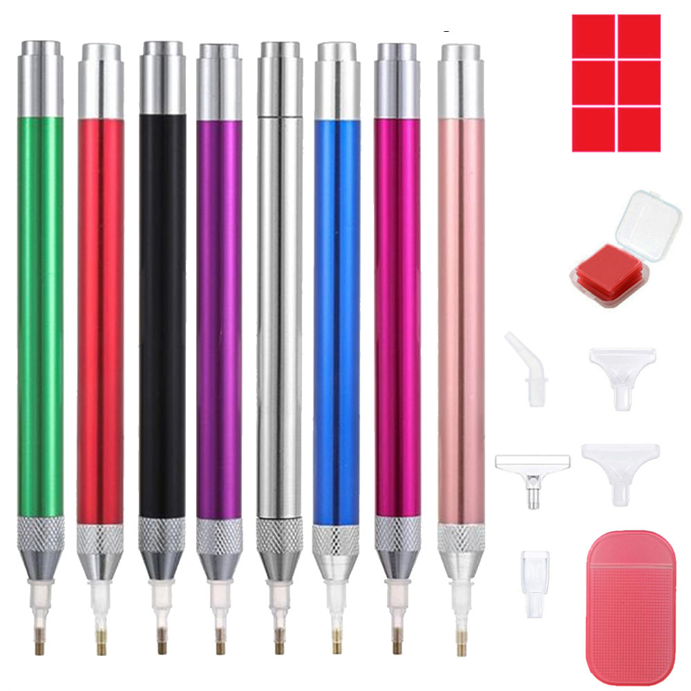 

LED DIY Diamond Painting Illumination Pen with Light Art Lighted Applicator Accessories 5D Gem Jewel Glue Clay Wax Picker Tool