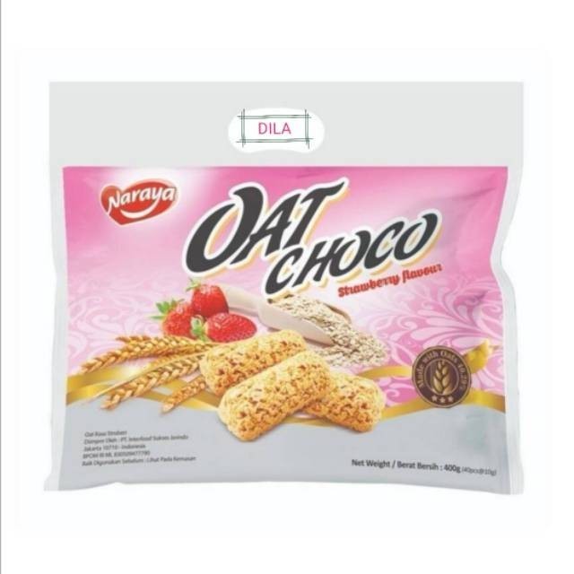 

OAT CHOCO STRAWBERRY, SWEET POTATO, CHOCOLATE ISI 40 400gr