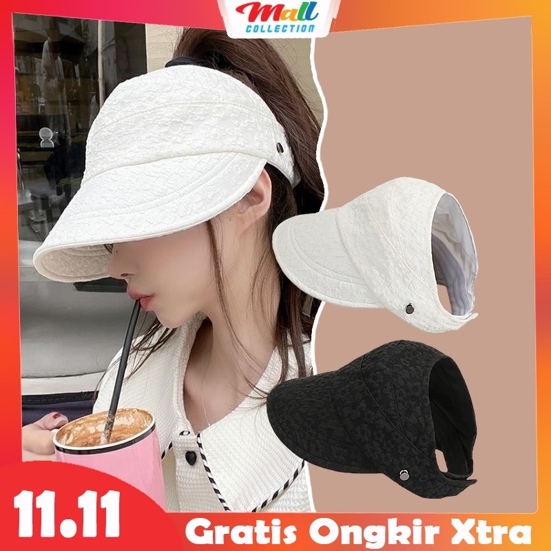 MALL - Topi Wanita Style Korea Hat Visor Casual Lipat Pelindung Sinar UV HAT19