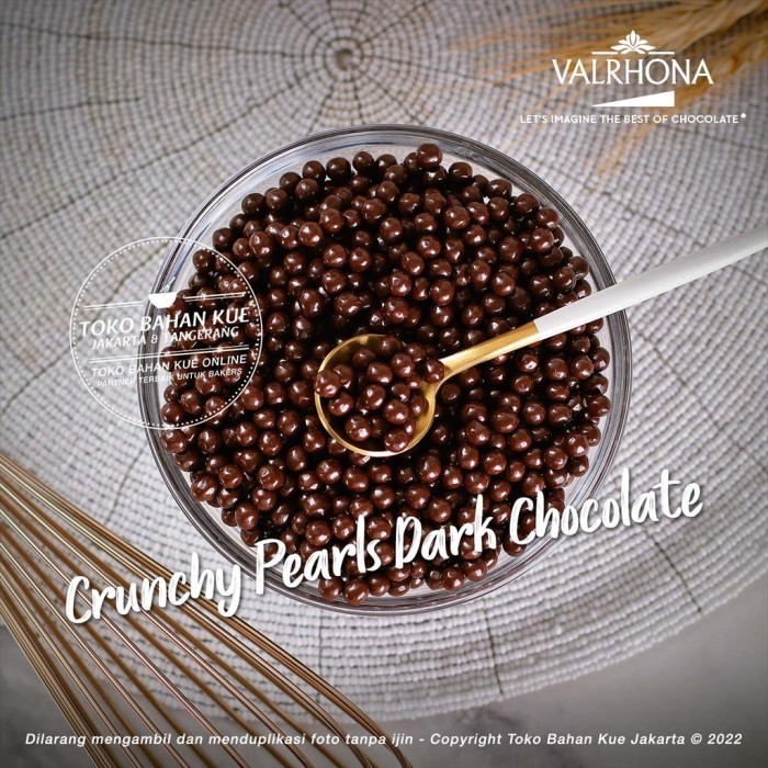 

✨TERLARIS -Valrhona - Les Perles 55% Dark Chocolate 100gr Crispearl Choco Crispy