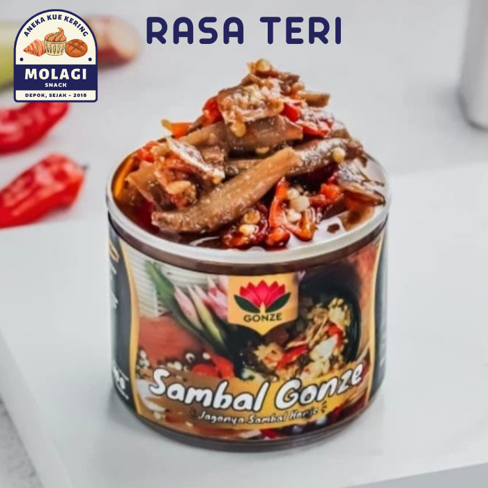 

✨TERLARIS -Sambal Pedas Kecombrang Honje / Sambel Gonze Cianjur - Molagi Snack - Rasa Teri