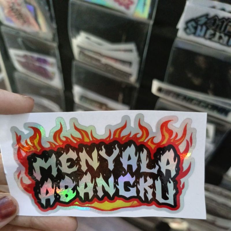 

STIKER MENYALA ABANGKU STIKER MOTOR (REALPICT)