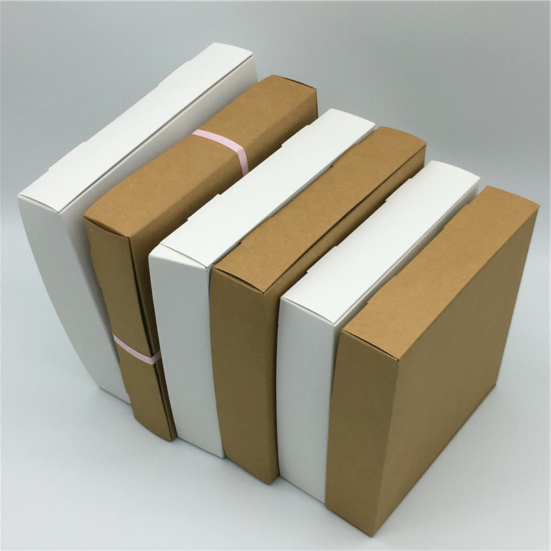 

12Pcs Large Gift Kraft Box Packaging Items For Wedding White Boxes For Party Christmas Party Cardboard Boxes 3 Sizes