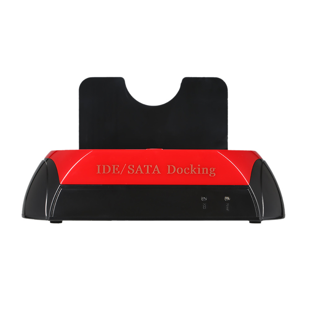 HDD Docking Station Dual Hard Disk Drive Docking Station Base for 2.5 Inch 3.5 Inch IDE/SATA USB 2.0