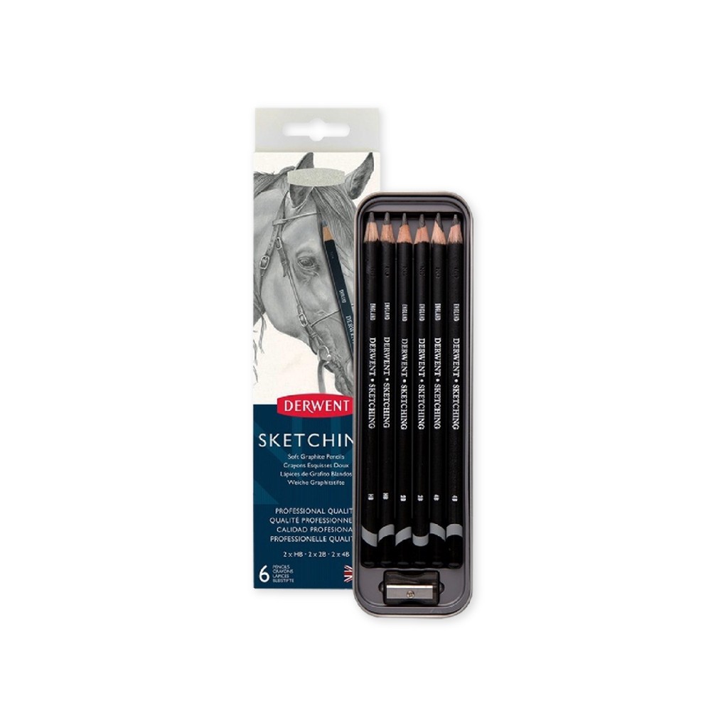 

Gramedia Surabaya - Derwent Sketching Pencil 6 Metal Tin Drawing