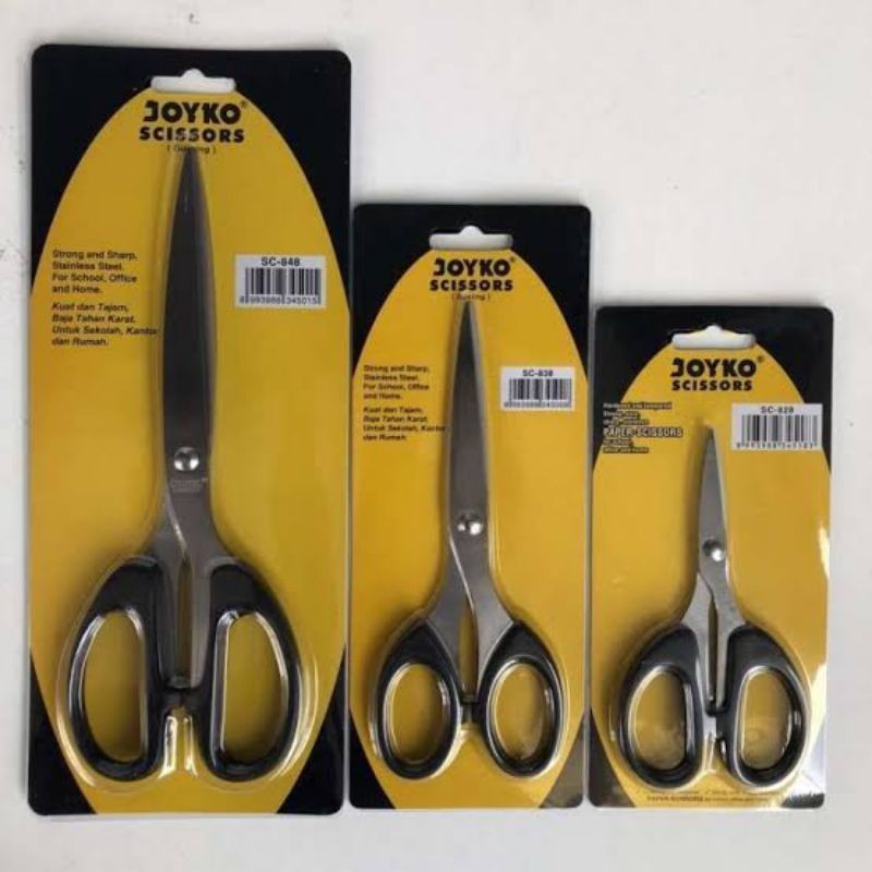 

GUNTING JOYKO STAINLESS UK KECIL, SEDANG, BESAR