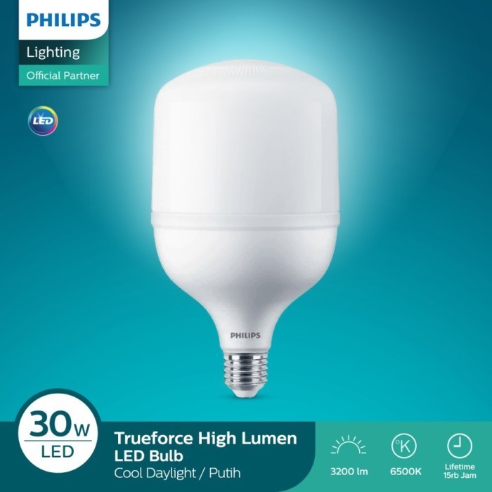 Promo Bohlam Philips / LAMPU LED PHILIPS 30 WATT 30W 30 W JUMBO CAPSULE TFORCE CORE