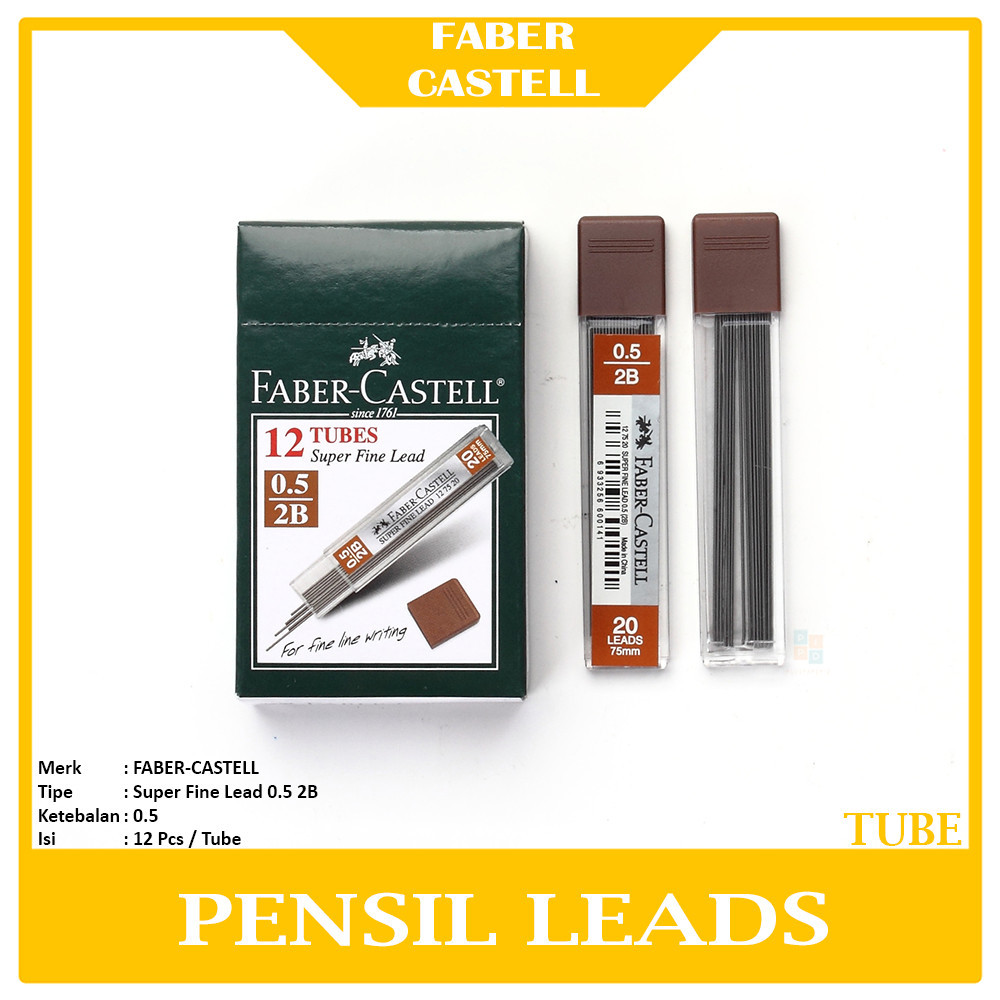 

FABER-CASTEL - isi Pensil Mekanik 0,5mm 2B - Tube