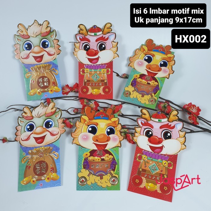 

ANGPAO HONG BAO IMLEK SHIO NAGA 2024 VARIAN PREMIUM PANJANG - HX002