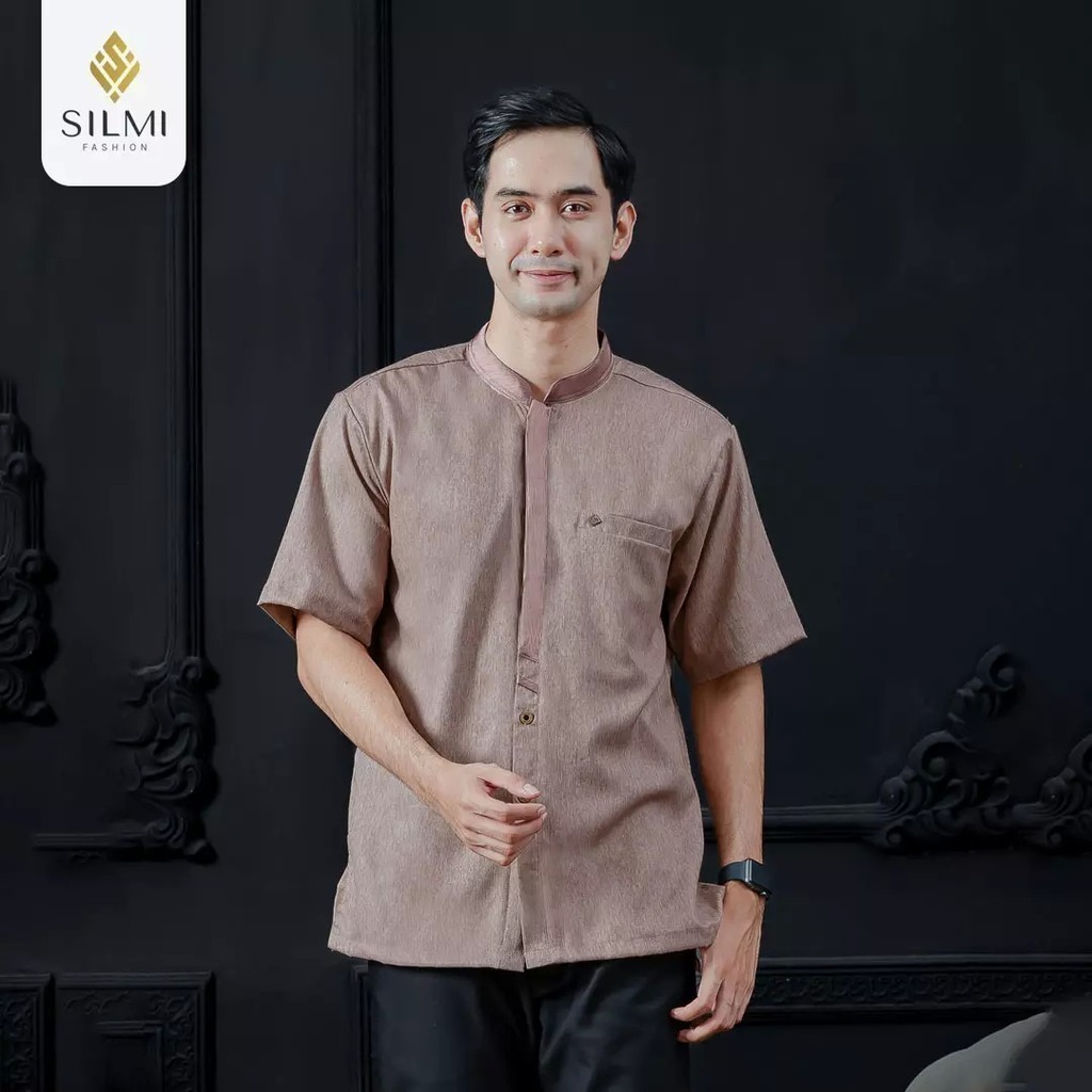 FawwazOShop - Sarimbit Silmi Fashion Baju Muslim Pria Mawaddah Koko Dewasa by Silmi