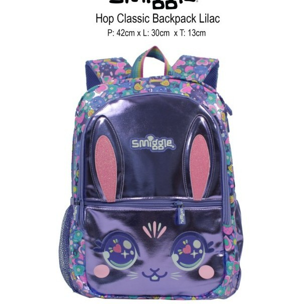 SMIGGLE Backpack Tas Ransel SD tas sekolah Serbalaris88 - bunny holo