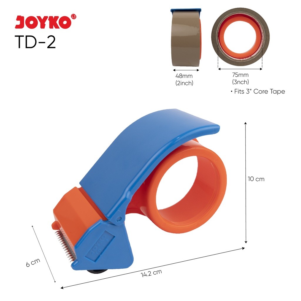 

Tokotab - Tape Cutter Tape Dispenser Pemotong Pita Perekat Joyko TD-2