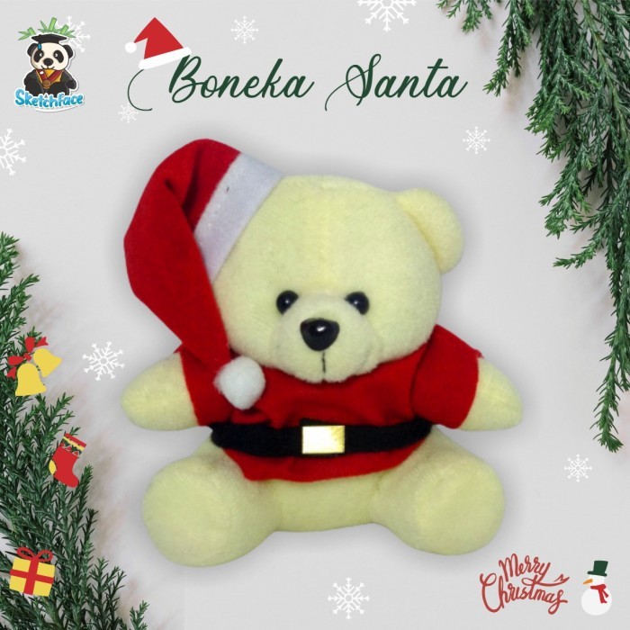 

Boneka Natal Santa Clous 14 cm (Ready Stock) - Cream