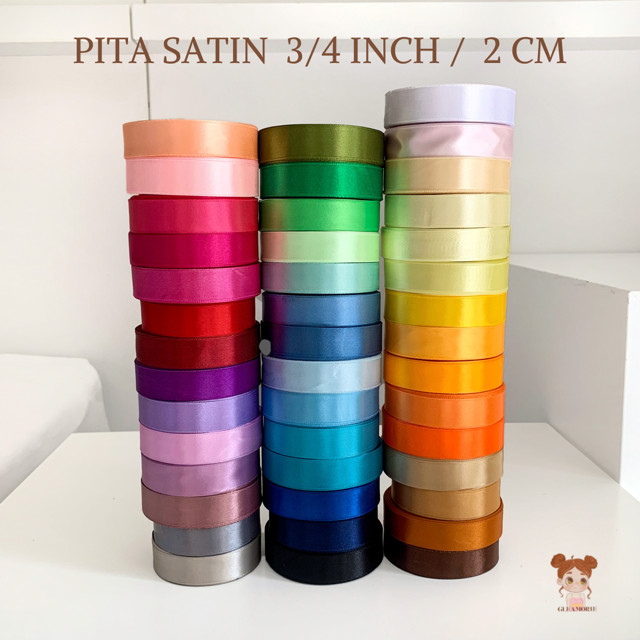 

COD satin 2 cm 3/4 inch per roll 20 yard 18,5 meter