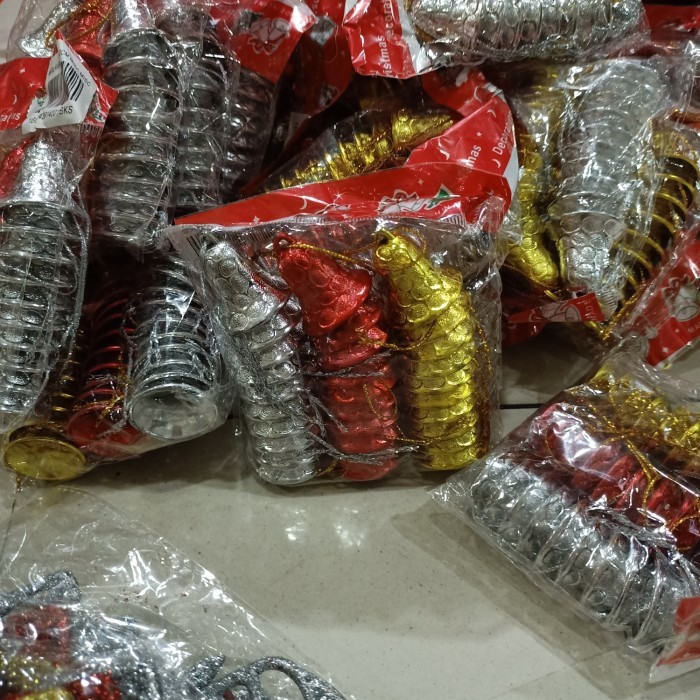 

hiasan natal lonceng satu isi 30 pcs terlaris dan termurah