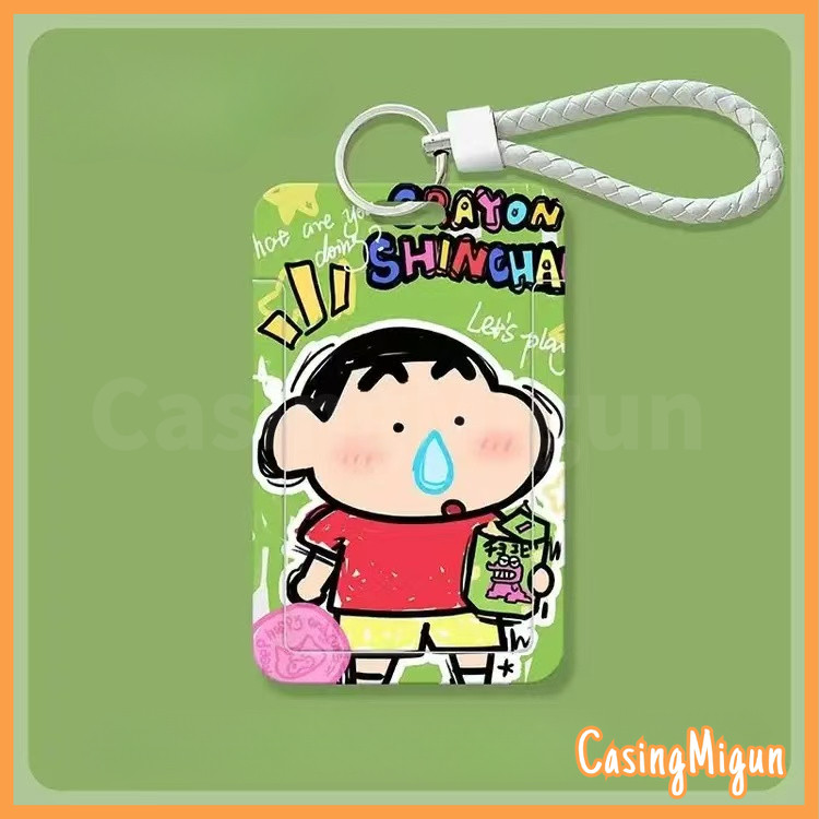 

ID CARD HOLDER MOTIF KAWAII TEMPAT KARTU PHOTOCARD PHOTO CARD MEMBERIKAN TALI TANGAN TINGKAT TINGGI,Shin-chan dan teman-temannya