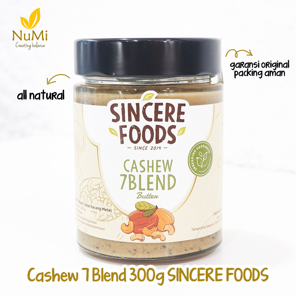 

300g Cashew 7Blend Butter selai kacang mete 7 Blend - Sincere Foods