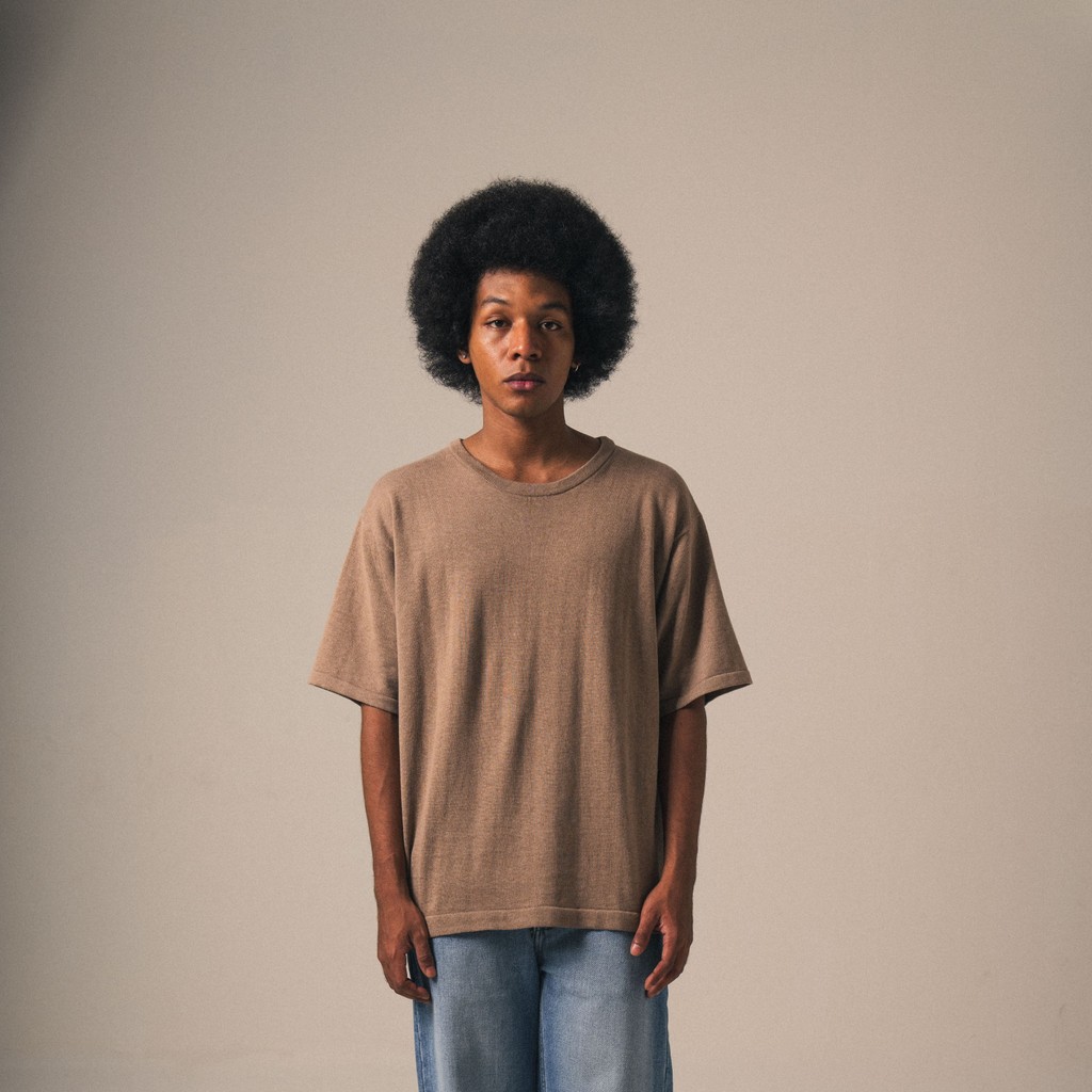 Noir Sur Blanc OS T-Shirt Brown
