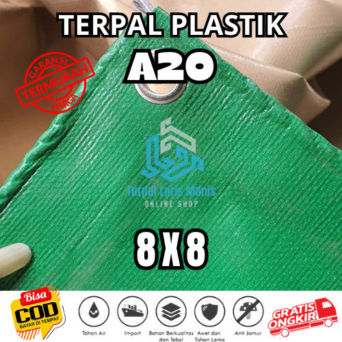 DISTRIBUTOR terpal PENDEKAR TERPAL Terpal A5 A8 A10 A12 A15 A20 8X8 Meter Plastik Tebal Lipat Metera