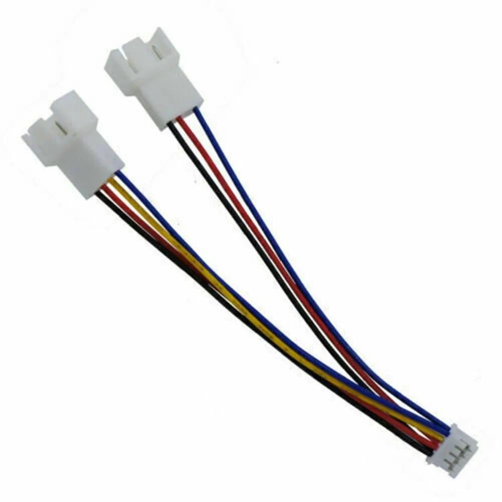 Graphics Card Fan Cable GPU PH2.0 Mini 4Pin To 2 Way CPU 4Pin PWM Fan Connector Cable Lead Y Splitte