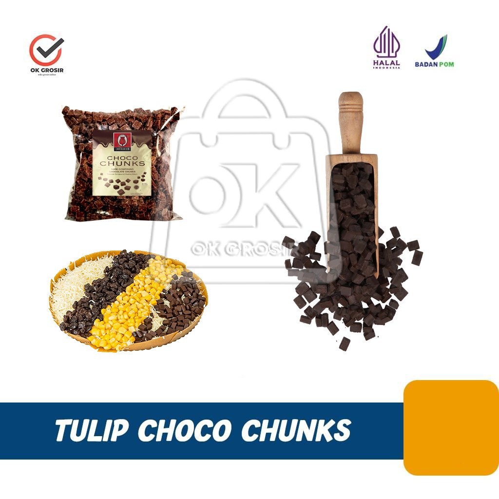

Cokelat Dadu Dark Compound Chunk Tulip Choco Chocolate Bentuk Kubus Topping Martabak (Repack)