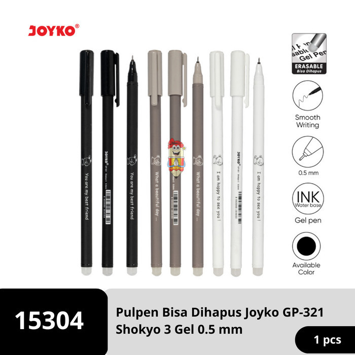 

Erasable Gel Pen Pulpen Bisa Dihapus Joyko GP-321 Shokyo 3 Gel 0.5 mm