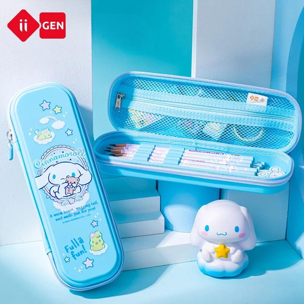 

Sanrio Cartoon School Pencil Case PP Fabric Pen Box Hello Kitty Cinnamoroll Girl Large Capacity Back To School Stationery