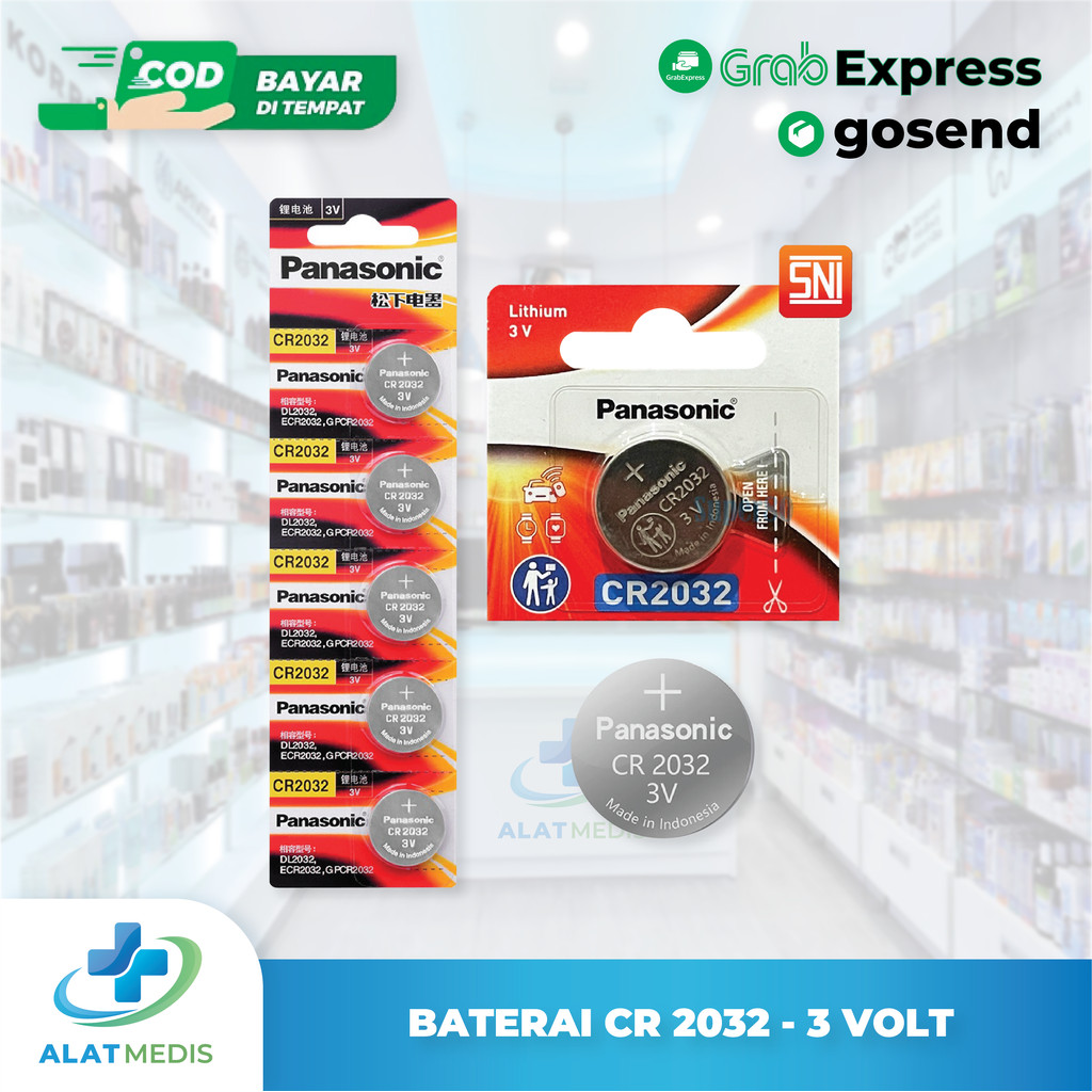 Baterai Batre Battery CR2032 /CR 2032 Panasonic Original